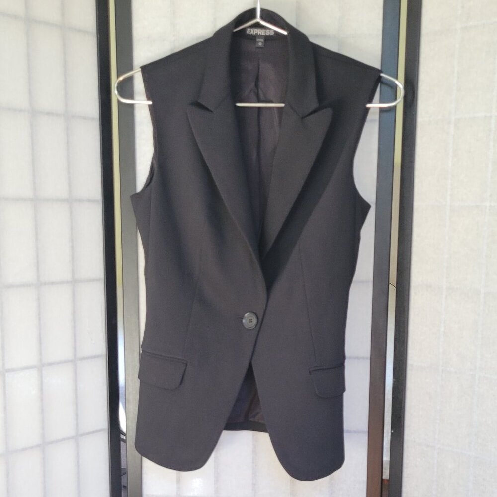 Express Black Sleeveless Vest